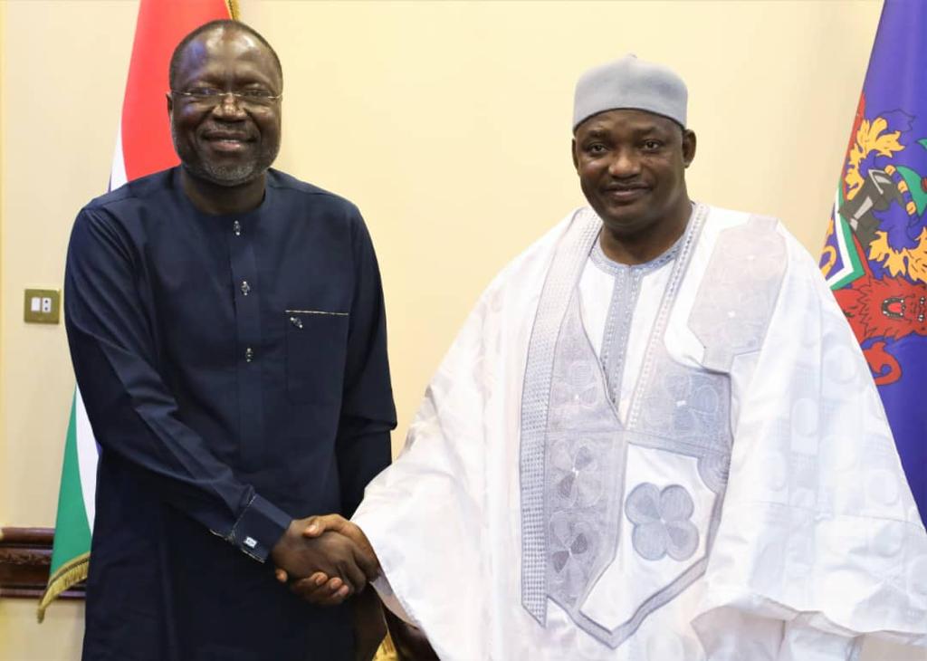 President Barrow Receives ECOWAS Commission President, Outgoing ECOMIG ...
